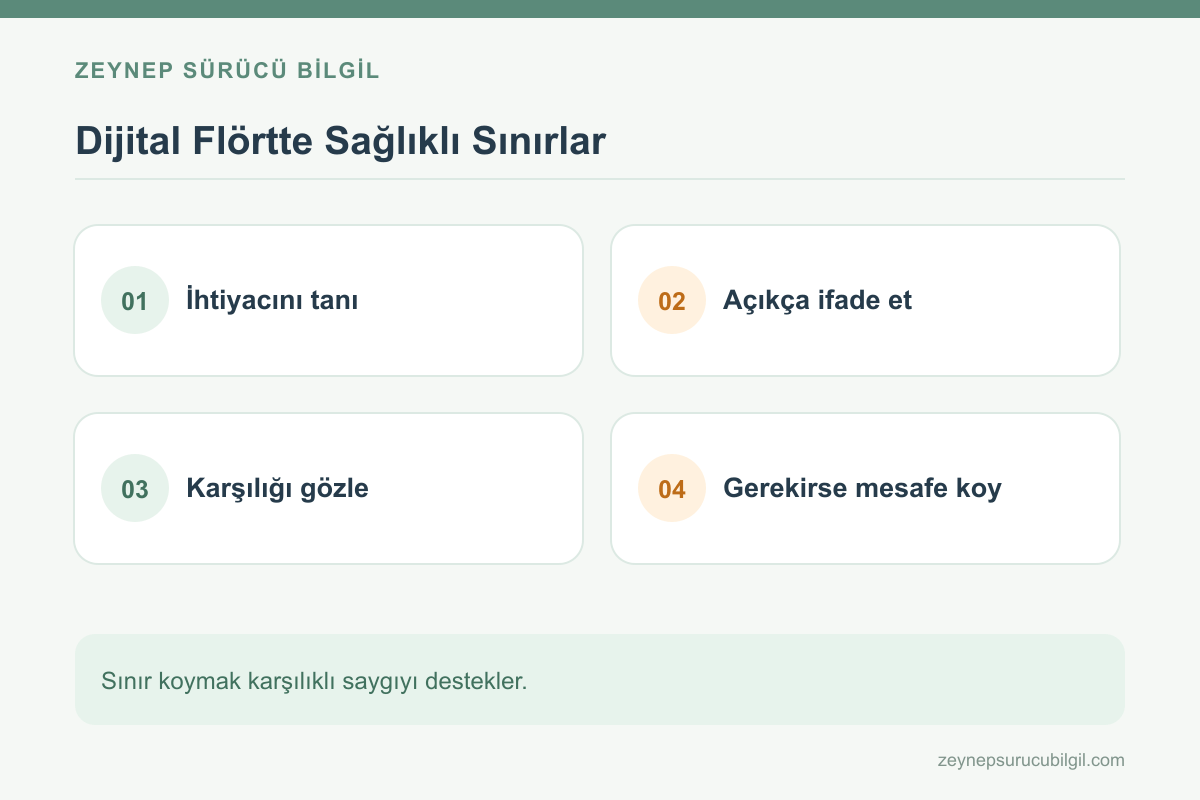 Sağlıklı flört ve sınır koyma teknikleri