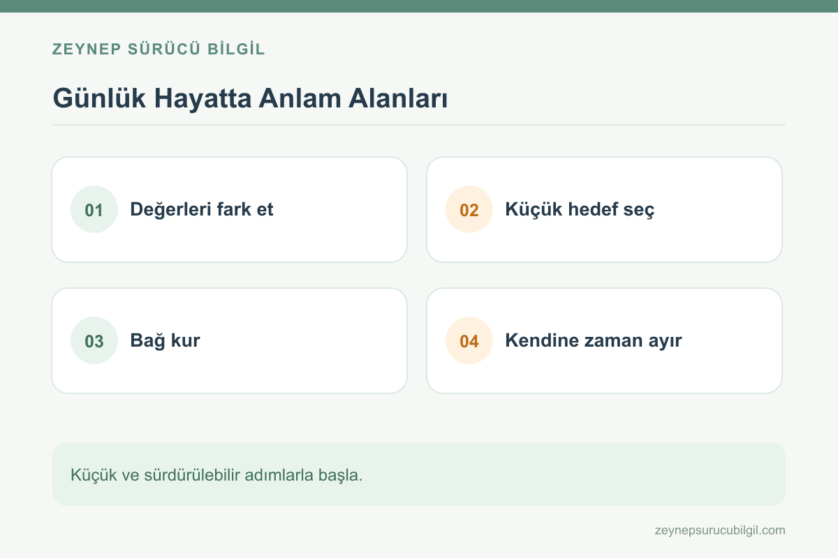 Hayatta anlam bulma ve duygusal denge