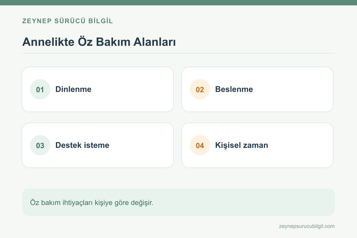 Annenin öz bakımı ve zihinsel sağlığı
